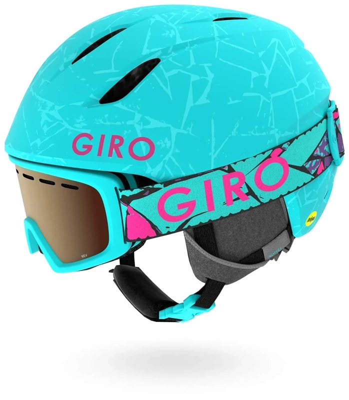 Giro GIRRJ Launch Snow Helmet/goggles Combo Pack - Matte Glacier Rock, S 52-55.5cm