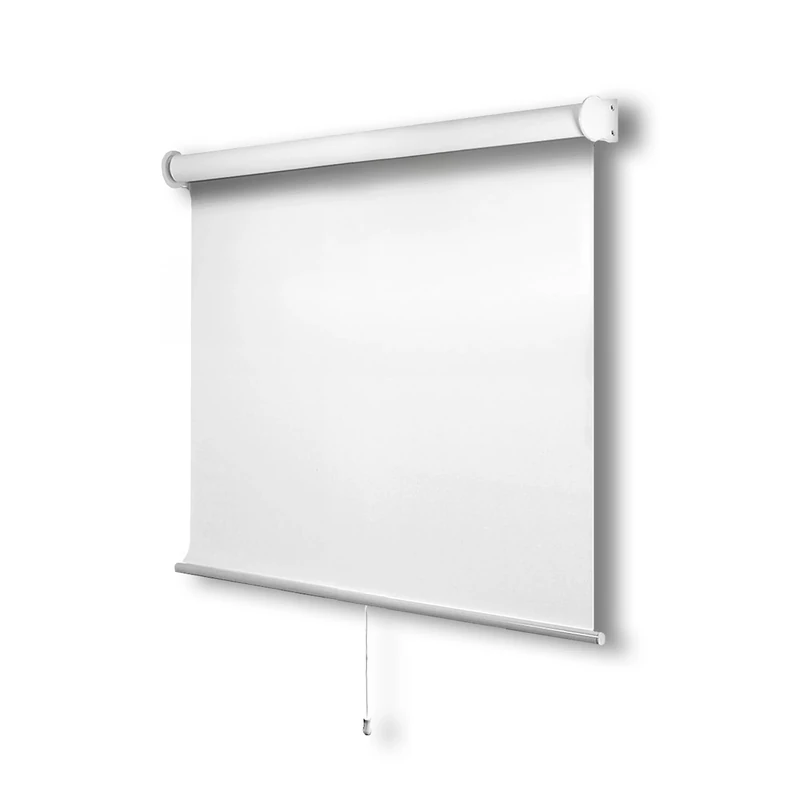 CHICOLOGY Roller Window Shades, Cordless Blinds for Home, Door Treatments, Byssus White (Blackout), 28''W X 72''H
