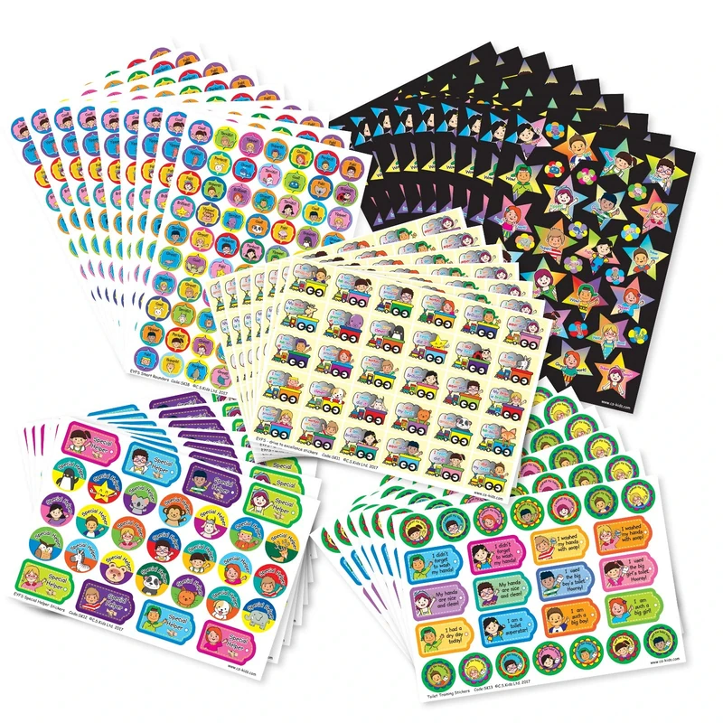 C.S. Kids Mega Pack Stickers, Teacher & Parent Reward Stickers for Kids, Praise Stickers Labels Bumper Set | Value Pack of EYFS Stickers (Pack of 1549) - Image 1