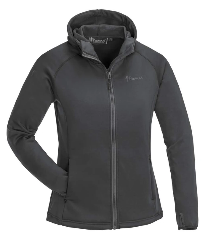 Pinewood Himalaya Activ Women's Fleece Sweat Jacket, Womens, Jacket, 3773, Dunkel Anthrazit, XXL - Image 1