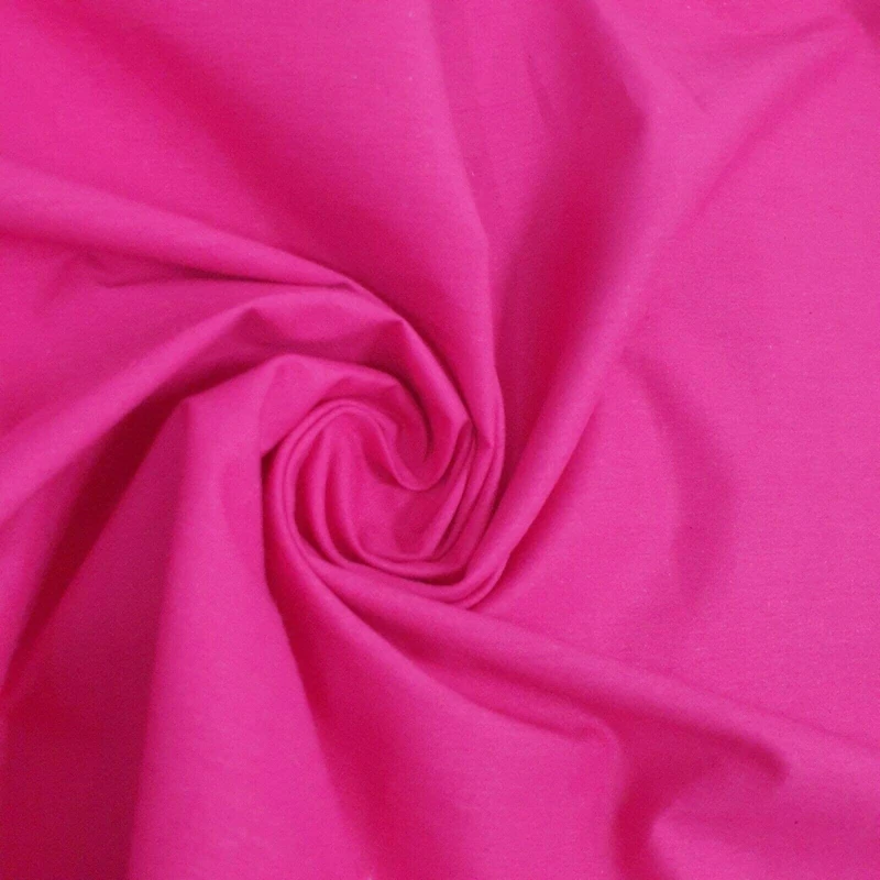 TEXTILE STATION Fuchsia Egyptian Cotton Poplin Fabric - 1m - Image 1