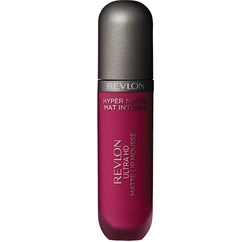 Revlon Ultra HD Lip Mousse Hyper Matte, Longwearing Creamy Liquid Lipstick in Plum / Berry, Crimson Sky (820)
