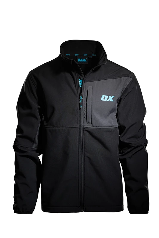 OX Tools Unisex - OX Softshell XL Black Grey , Black, Grey, XL UK