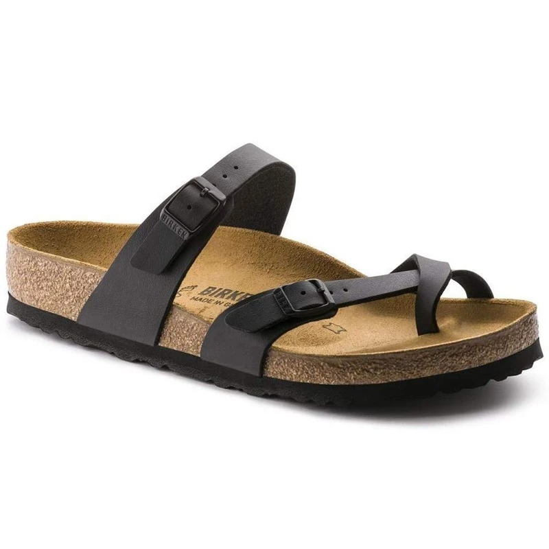 Birkenstock Men's Mayari Black, Birko Flor Flip Flops, 2.5 UK