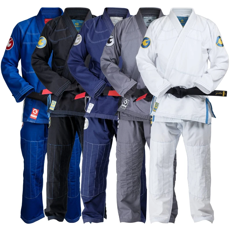 Gold BJJ Jiu Jitsu Gi - Ultra Lightweight Men's Aeroweave - Preshrunk Brazilian Jiu Jitsu Uniform for Men (White, A1)