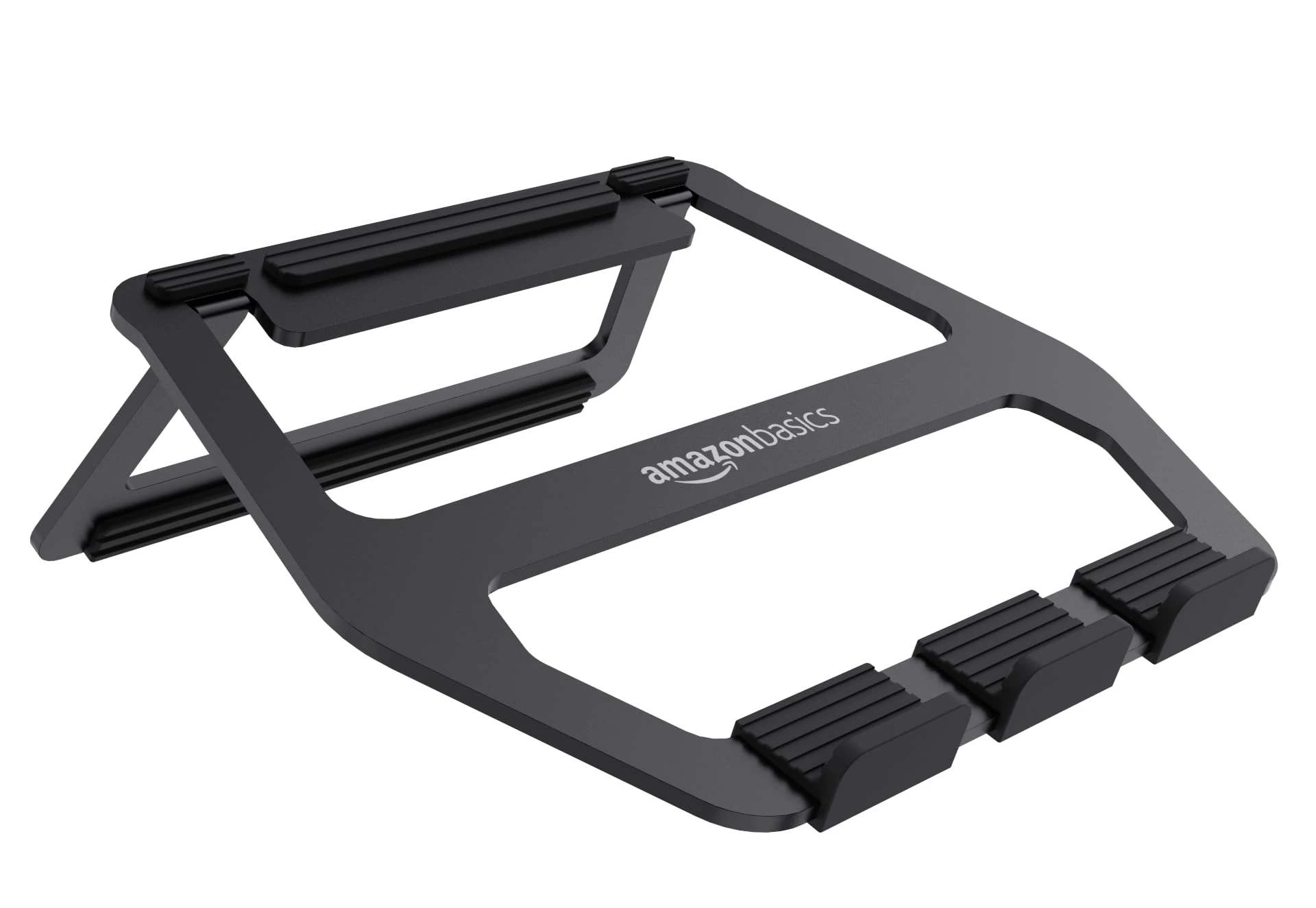 Amazon Basics Foldable aluminum stand for portable PCs with display up to 33 cm (13"), Black