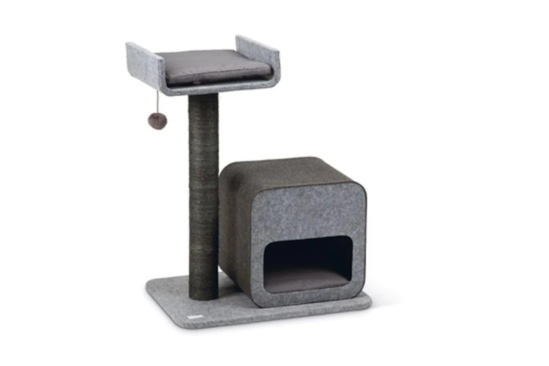 Karlie SCRATCHING TREE FLAVIE FELT, GREY, 60 X 40 X 77 CM, One Size