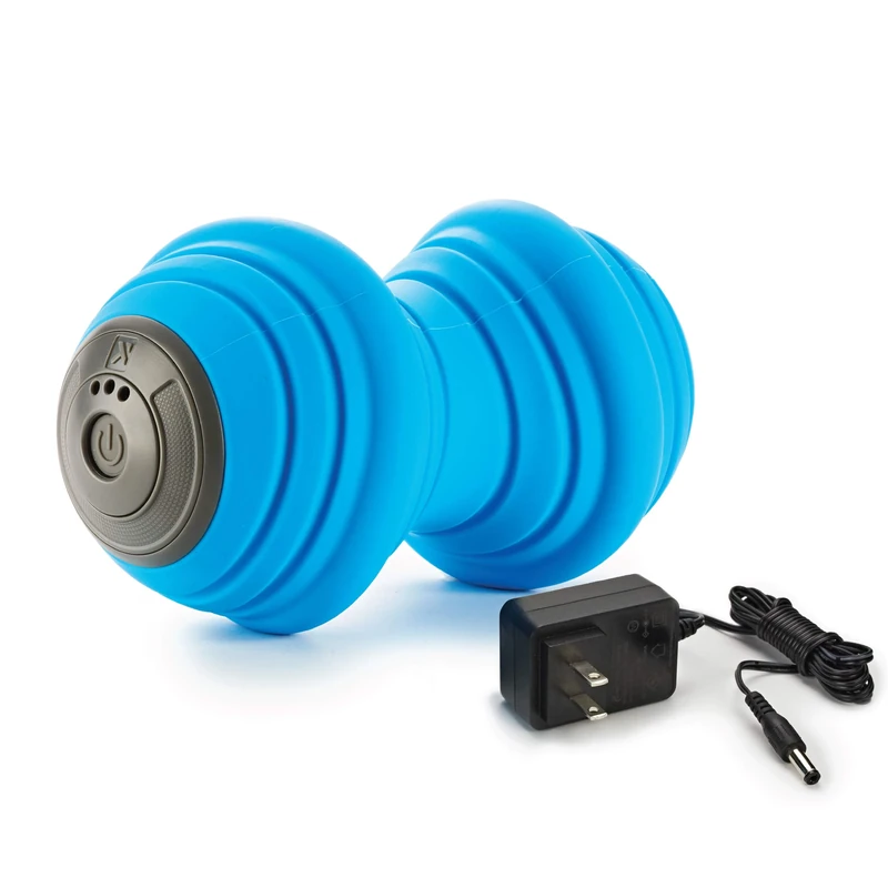 TriggerPoint Charge Vibe Vibrating Foam Roller - Targeted Muscle Release and Recovery,3 Vibration Settings with Curves That Stretch and Squeeze Muscles,Rechargeable for up to 2 Hours,17cm x 10cm,Blue