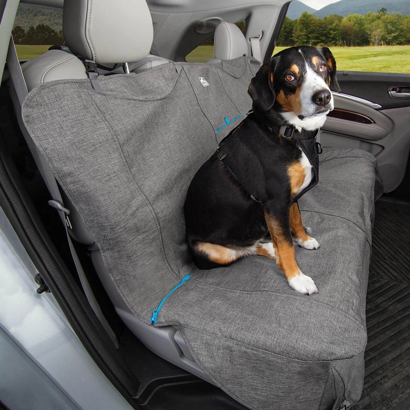 Kurgo No-Slip Grip Dog Bench Seat Cover - Charcoal Grey