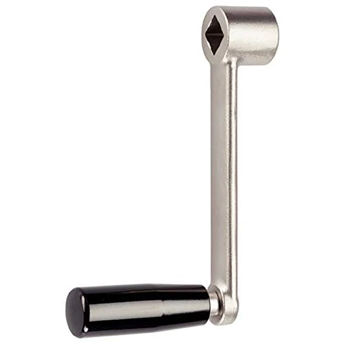 HALDER 24330.0520 Hand cranks, Steel/Black, l=80 mm/s=10 mm