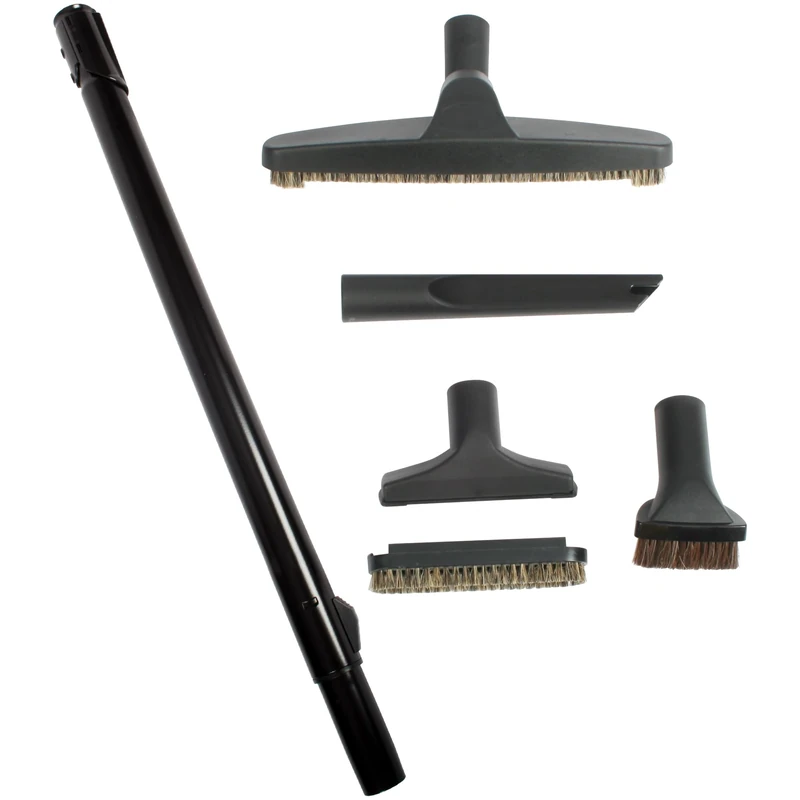 Cen-Tec Systems Premium Vacuum Attachment Kit with Telescoping Wand, Black