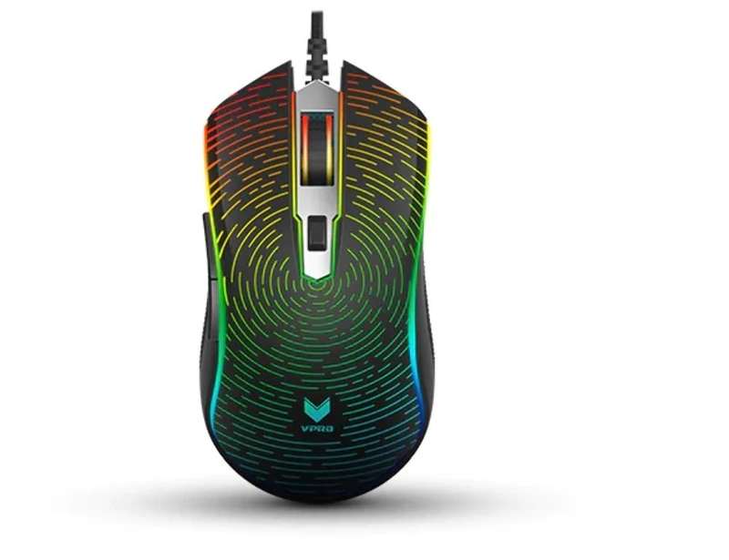 VPro Rapoo V25S Gaming Optical Mouse Black PC