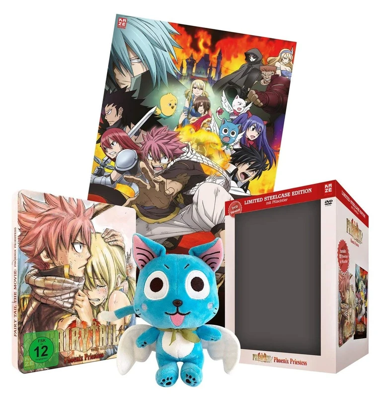 Fairy Tail: Phoenix Priestess (Movie 1) - Limited Steelcase Edition mit Plüschtier Happy [DVD]