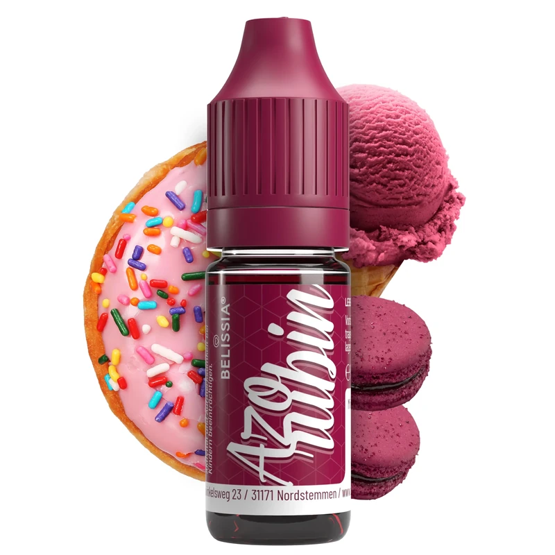 Belissia food colouring Azorubin - 10ml liquid & highly concentrated - food-safe food colouring for baking, cooking, fondant & DIY - vegan, strong colouring, neutral taste