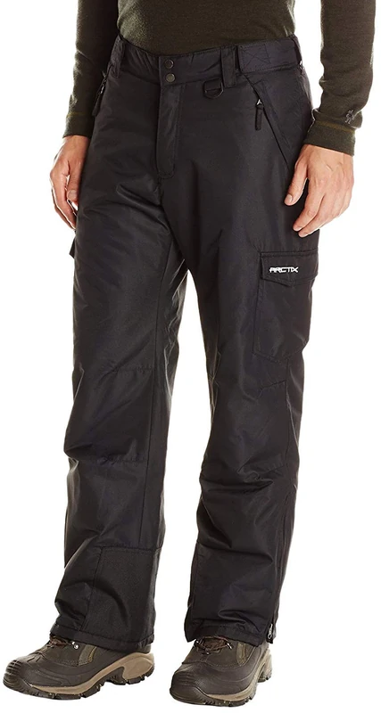 ARCTIX Men's Snow Sports Cargo Pants Snow Pants - Black, 2X-Large/Short