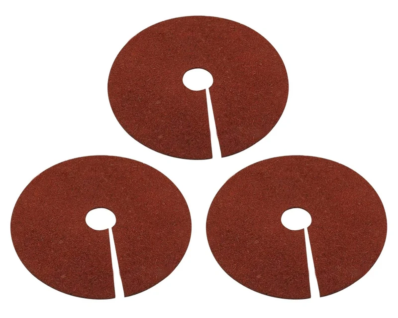 Fasmov Rubber Mulch Ring Tree Protector Mat Tree Protection Weed Mats, 24 inch, 3-Pack - Image 1
