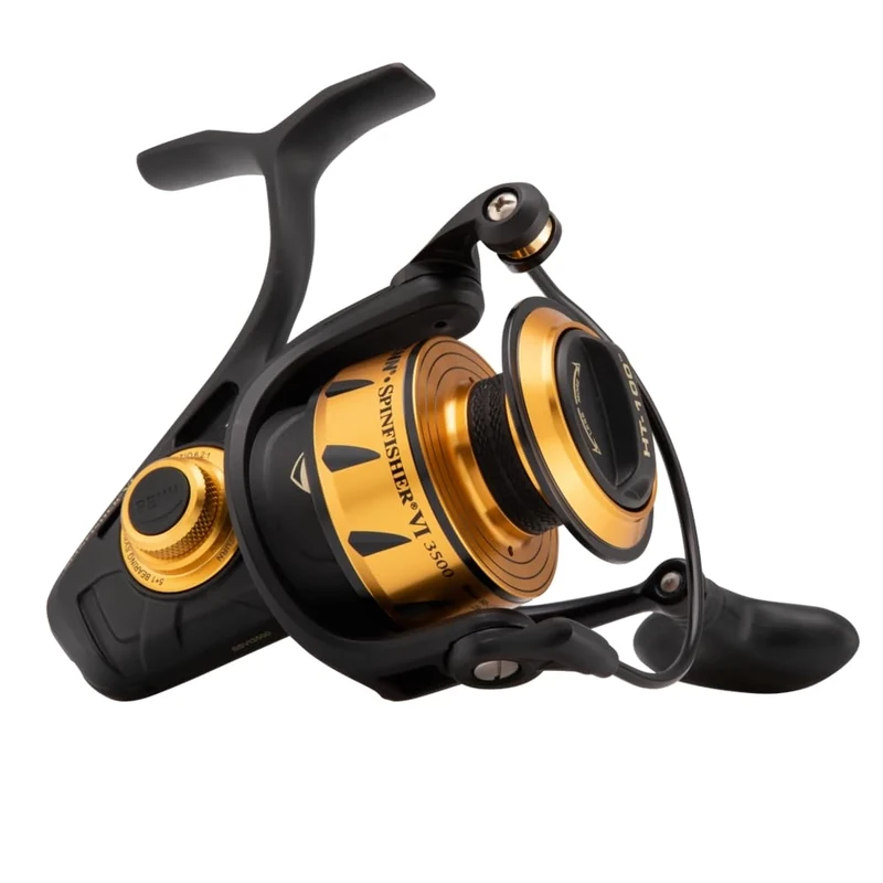Penn Unisex's Spinfisher VI 3500 Spinning Reel, Black/Gold, One Size