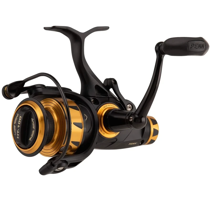 PENN Spinfisher VI Live Liner Spinning Reel, Fishing Reel, Inshore Fishing, Sea Fishing, IPX5 Sealing That Protects Against Saltwater Ingression, Caters for different Species, Black / Gold, 6500