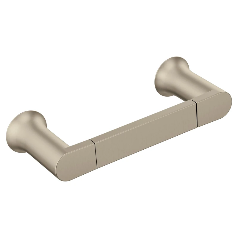 Moen BH3886BN Genta Modern Double Post Bathroom Hand Towel Bar, Brushed Nickel