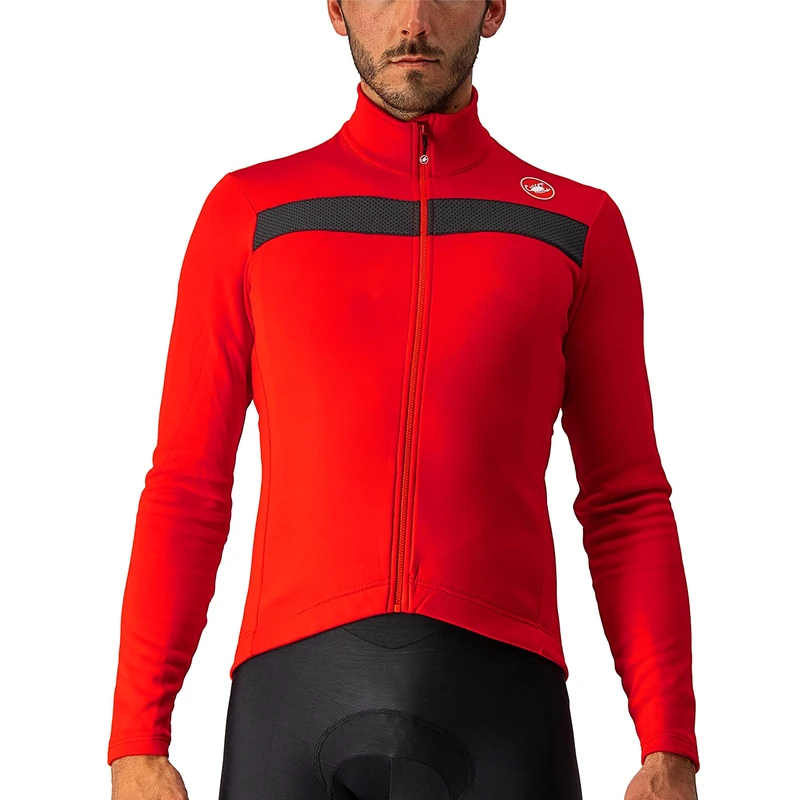 CASTELLI 4518511-023 PURO 3 JERSEY FZ Sweatshirt Men's RED/BLACK REFLEX Size S