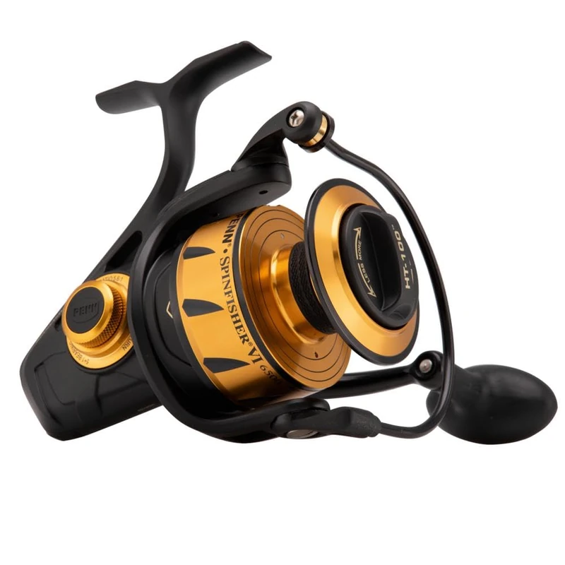 Penn Unisex 7500 Spinning Reel, Black / Gold, 7500