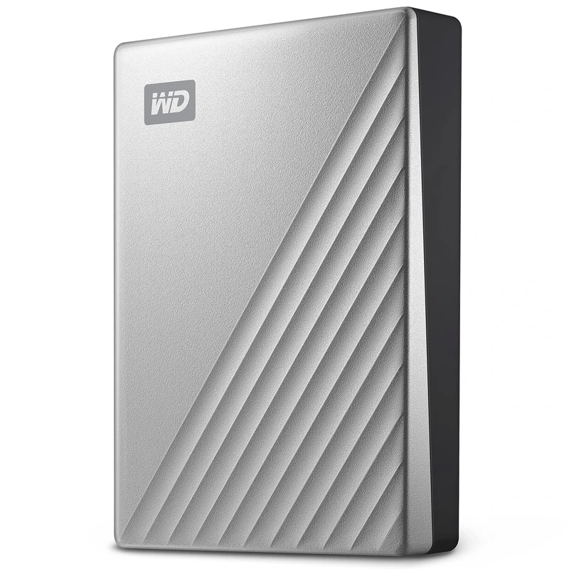 WD 1TB My Passport Ultra, portable external storage, external hard drive, software with defense against ransomware, backup and password protection, Works with PC, Xbox S|X, Playstation, Silver