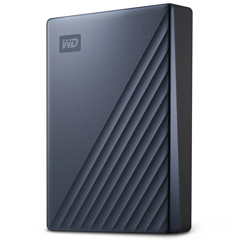 WD 4TB My Passport Ultra, portable external storage, external hard drive, software with defense against ransomware, backup and password protection, Works with PC, Xbox S|X, PS5, PS4, Midnight Blue
