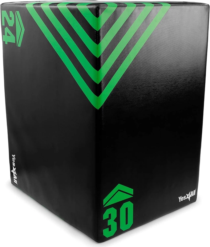 Yes4All Unisex 1j6h Yes4All Foam Plyo Box Plyometric Box Platform for Jump Training Conditioning, Green, 76.2 x 61 50.8 cm UK - Image 1