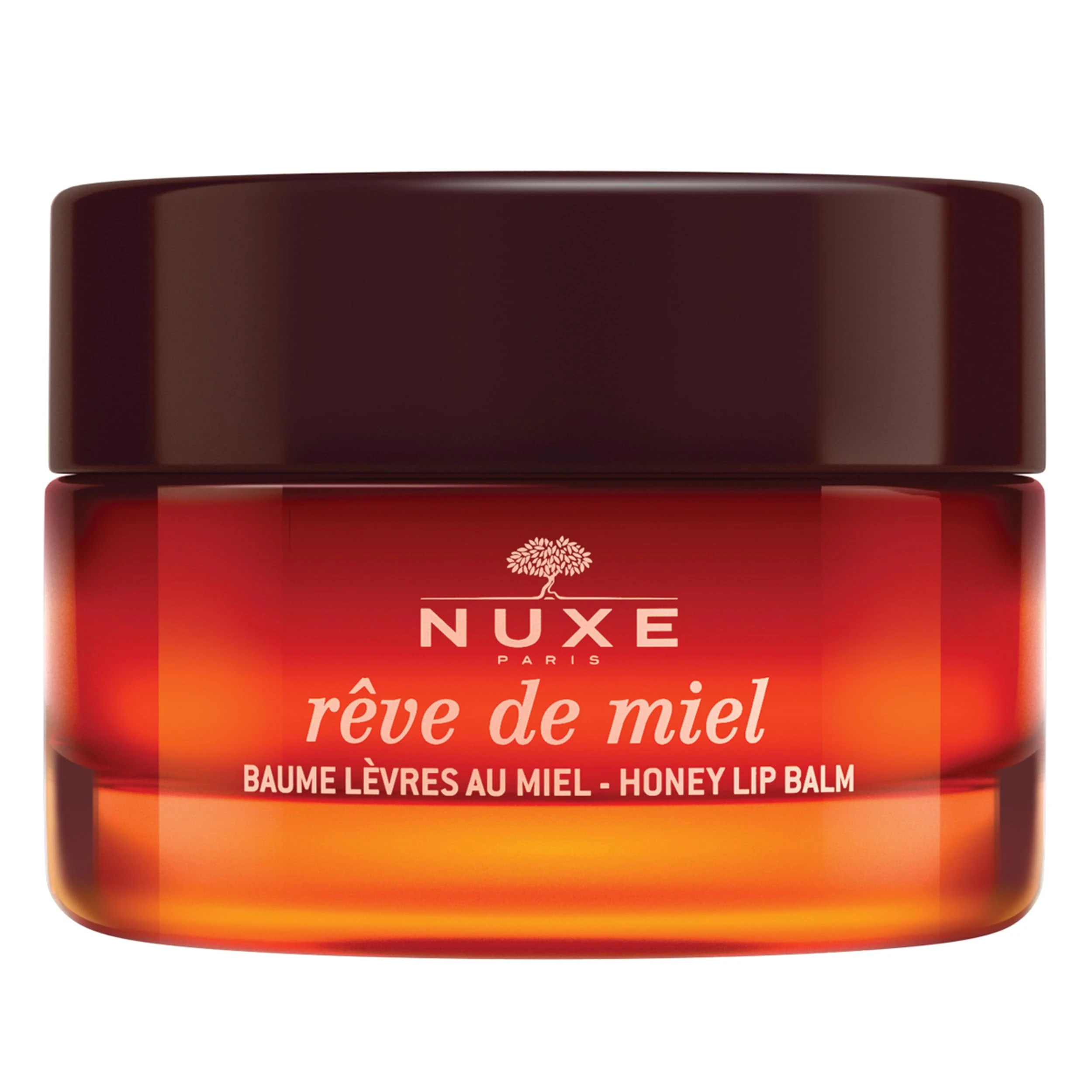 Nuxe Reve de Miel Honey Lip Balm 15ml, Repairing Lip Balm, Nourishes & Softens Very Dry Lips, With Honey & Beehive Ingredients, Daily or Overnight Use, Vegan Formula