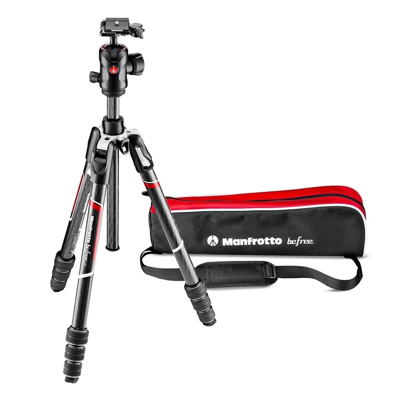 Manfrotto Befree Advanced GT PRO Camera Tripod Kit, Travel Tripod with Ball Head, Portable & Compact, Professional Carbon Camera Support for DSLR, Reflex, Mirrorless, Photo Accessories, MKBFRTC4GT-BH