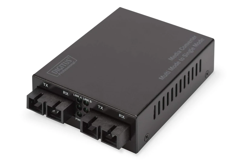 DIGITUS Gigabit Media Converter Multimode to Singlemode SC to SC, Wavelength 850nm, 1310nm, up to 20km