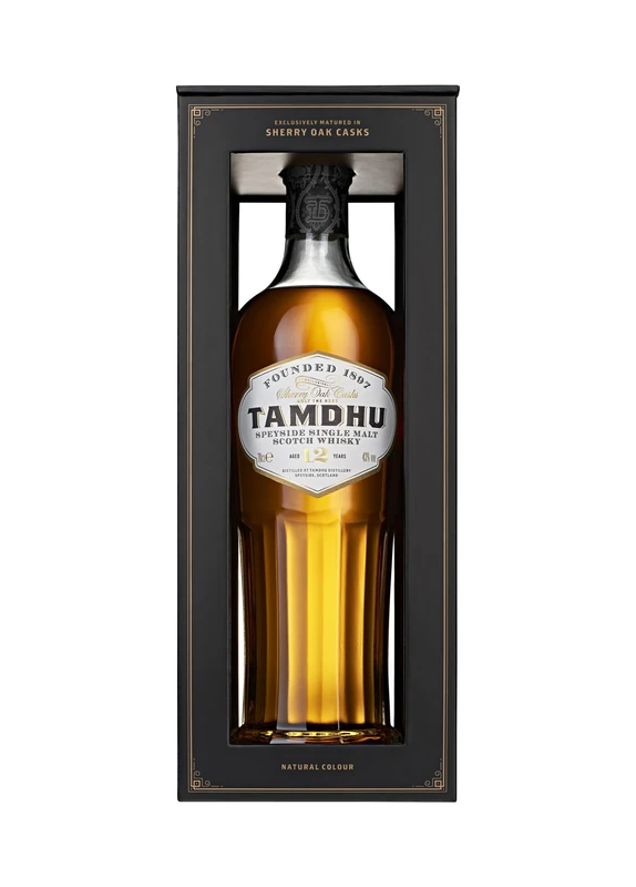 Tamdhu 12 Year Old | 70cl 43% ABV | Speyside Single Malt Scotch Whisky | Matured Exclusively in Sherry Cask | Award-Winning Single Malt Whisky | Ideal for Gifting