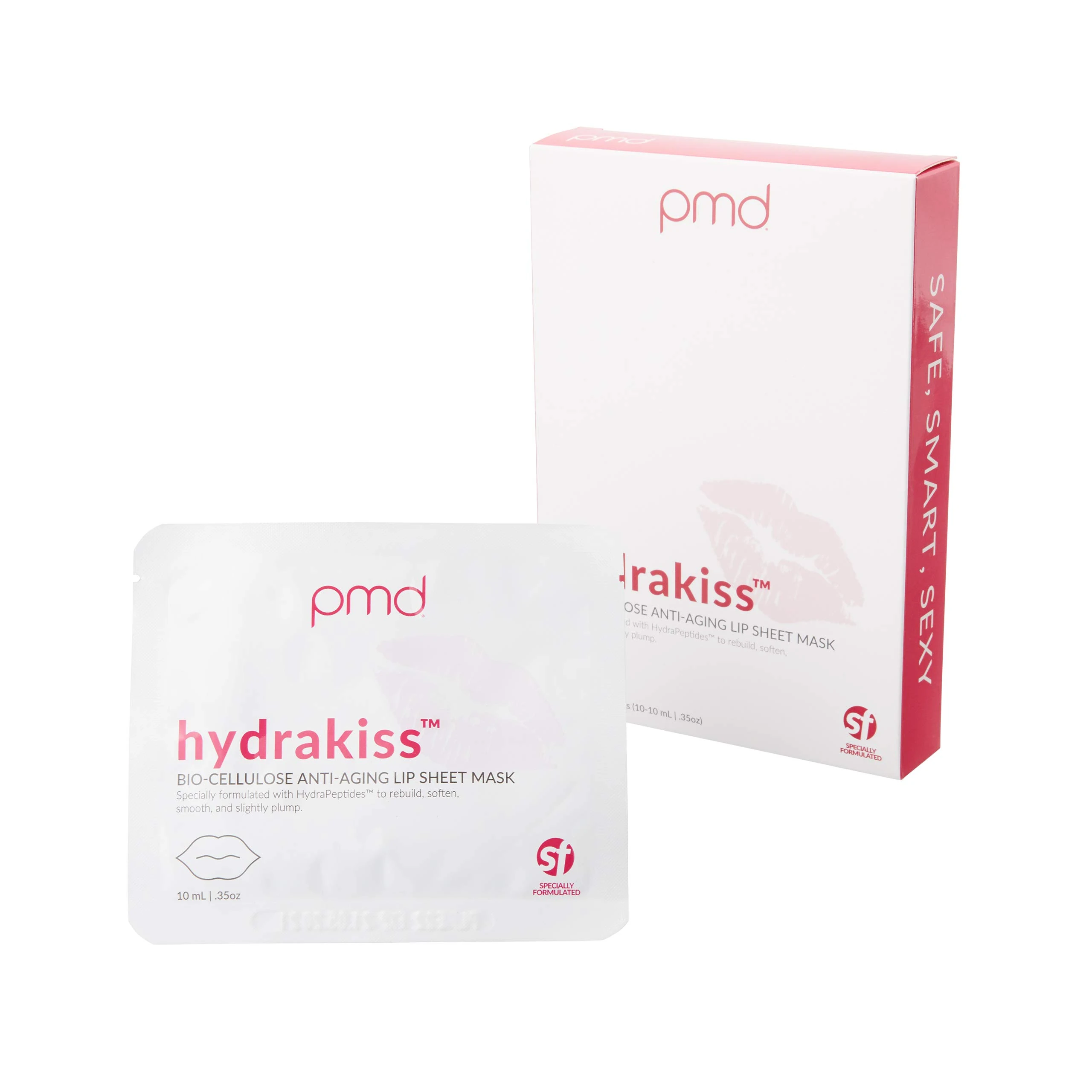 PMD Hydrakiss Bio-Cellulose Anti-Aging Lip Sheet Mask, 10 ct.