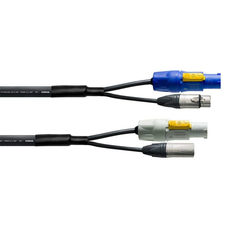 CORDIAL - DMX cable XLR 5 points + PowerCON 5 m