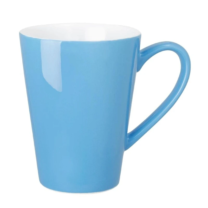 Olympia CAF� Latte Cups Blue 340Ml Innovative Design with New Useful Features