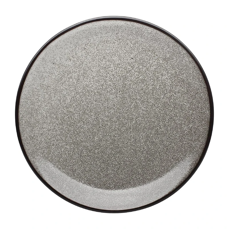 Olympia Mineral Coupe Plates Grey, 280mm (4 Pack) - Porcelain Dinner Serving Plates, Oven and Dishwasher Safe DF184