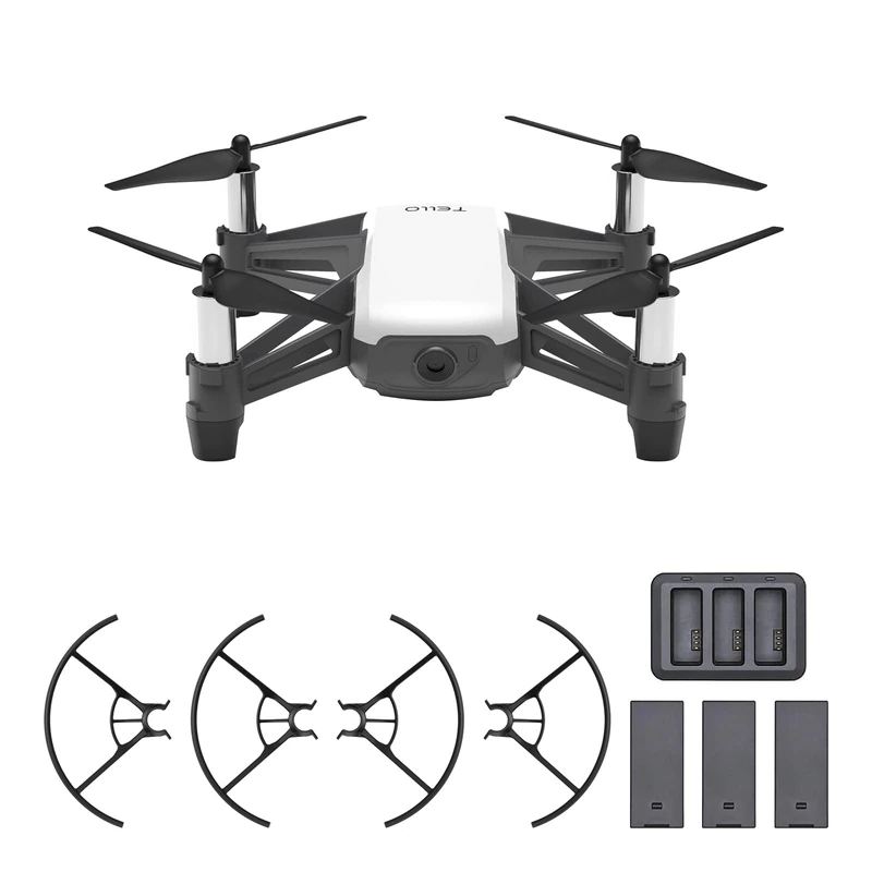 Dji Ryze Tello Mini Drone Great for Creating Videos with Ez Shots, VR Glasses and Game Controller Compatibility, 720P HD Transmission and 100-Meter Range, Boost Edition
