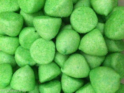 Kingsway Retro Sweets Green Marshmallow Paint Balls - Wedding / Party Bag 200g