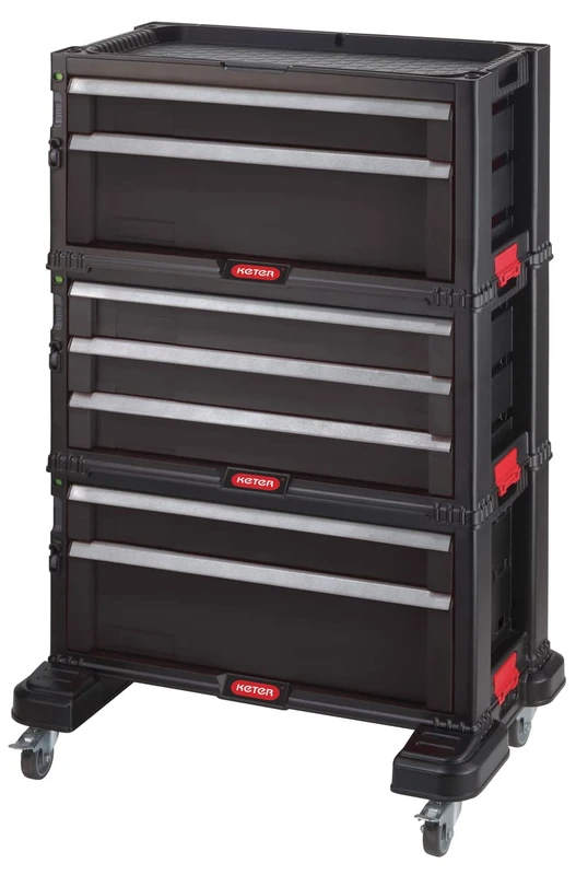 Keter 7 Drawer Workshop Trolley - Modular Tool Organizer