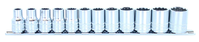 SP Tools SP20260 1/2 Inch Hexagonal Metric Rail Sockets - 12 Pieces - Image 1