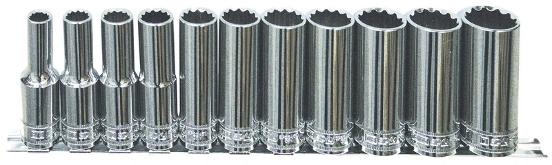 SP Tools SP202RQL 12-Sided Long Rail Sockets 11 Pieces - Image 1