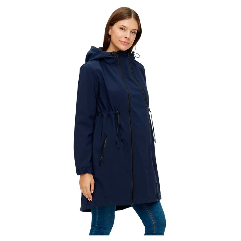 MAMALICIOUS Women's Mlshella 3in1tikka Softshell Jacket Noos Jacket, Blue (Navy Blazer Navy Blazer), 8 (Manufacturer Size: X-Small) - Image 1