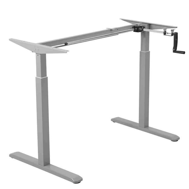Maclean MC-790 Desk Frame Office Table Frame Manual Height Adjustable Table Frame Up To 60kg Max. Height 120cm Manual Height Adjustment Desk Frame - Sit or Stand Work Place