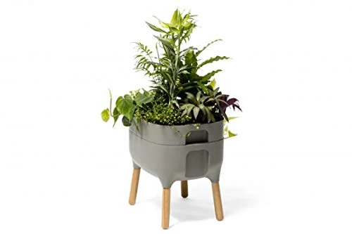 Plastia Urbalive Low Planter - Light Anthracite