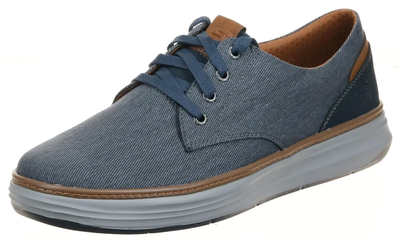 Skechers Men's Moreno Trainers, Navy Canvas, 7 UK