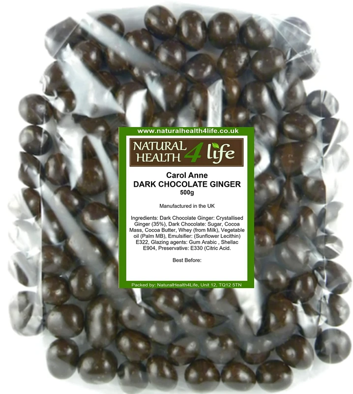 Carol Anne - Dark Chocolate Covered Ginger - 500g