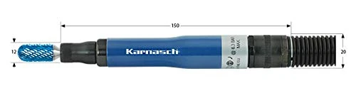 KARNASCH 114706 Professional Straight Compressed Air Grinder, Type KA 60R, 60,000 Min-1 Speed, 110 Watt, 6 mm Holding Clamp