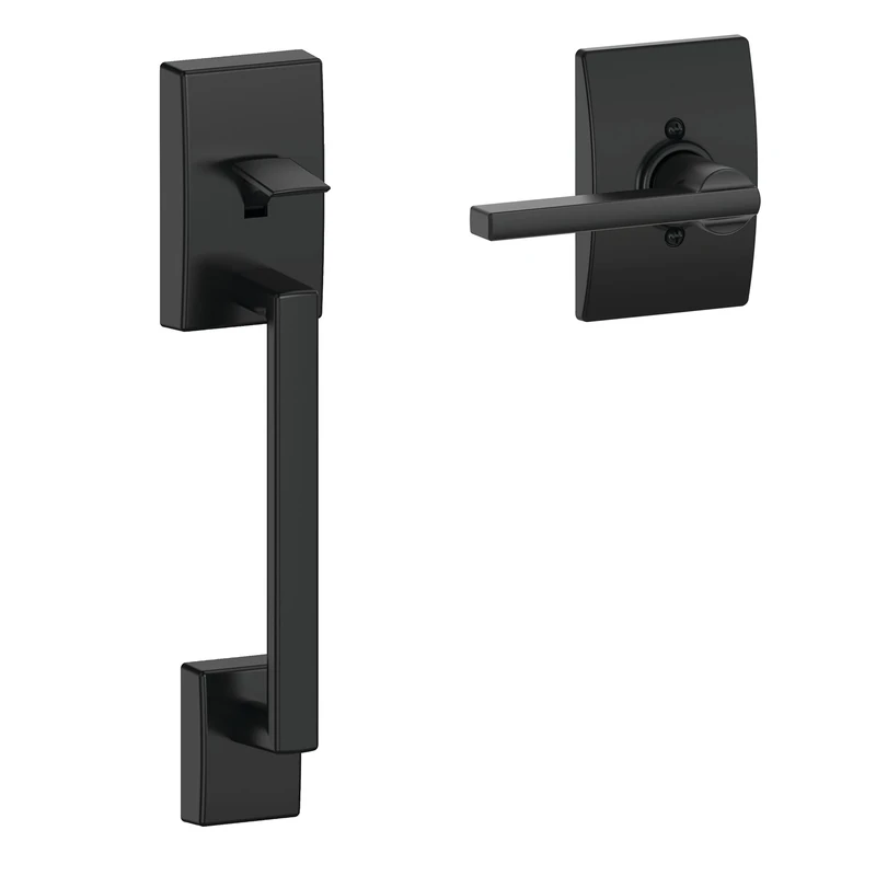 SCHLAGE FE285 622 LAT CEN Lower Half Handleset, Matte Black
