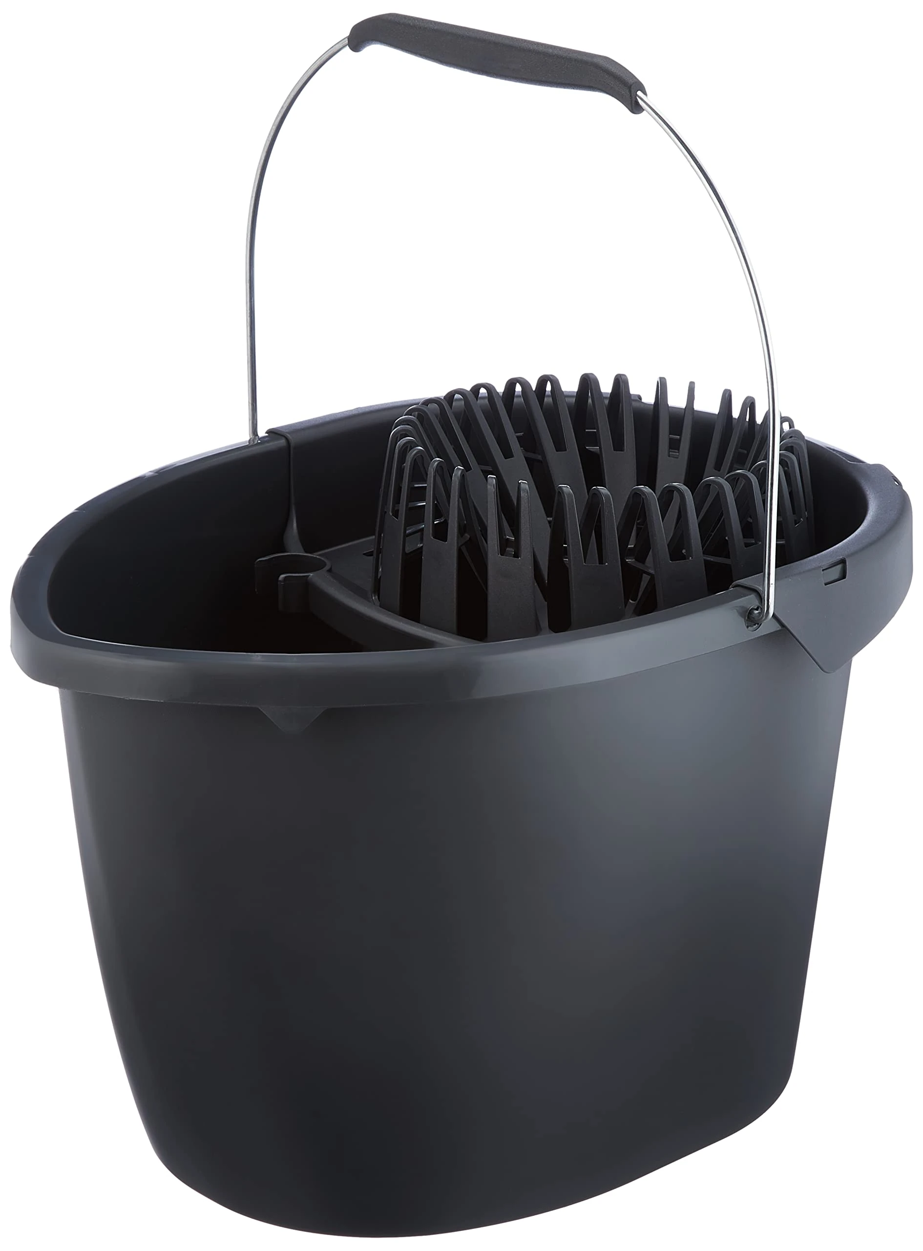 Vileda Wring & Go Patented Bucket for Easier Draining, Grey, 48 x 29 x 39 cm