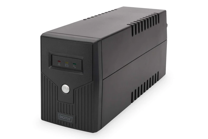 DIGITUS Uninterruptible power supply - Line-interactive UPS system - 600VA 360W - AVR - 2 protective contact sockets - With UPS software - USB and RJ11 connections